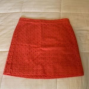 J.Crew Factory Pink Eyelet Skirt